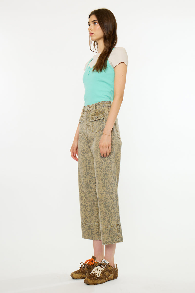 Leonore High Rise Crop Wide