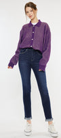 Janice Essentials High Rise Cigarette Leg Jeans - Official Kancan USA