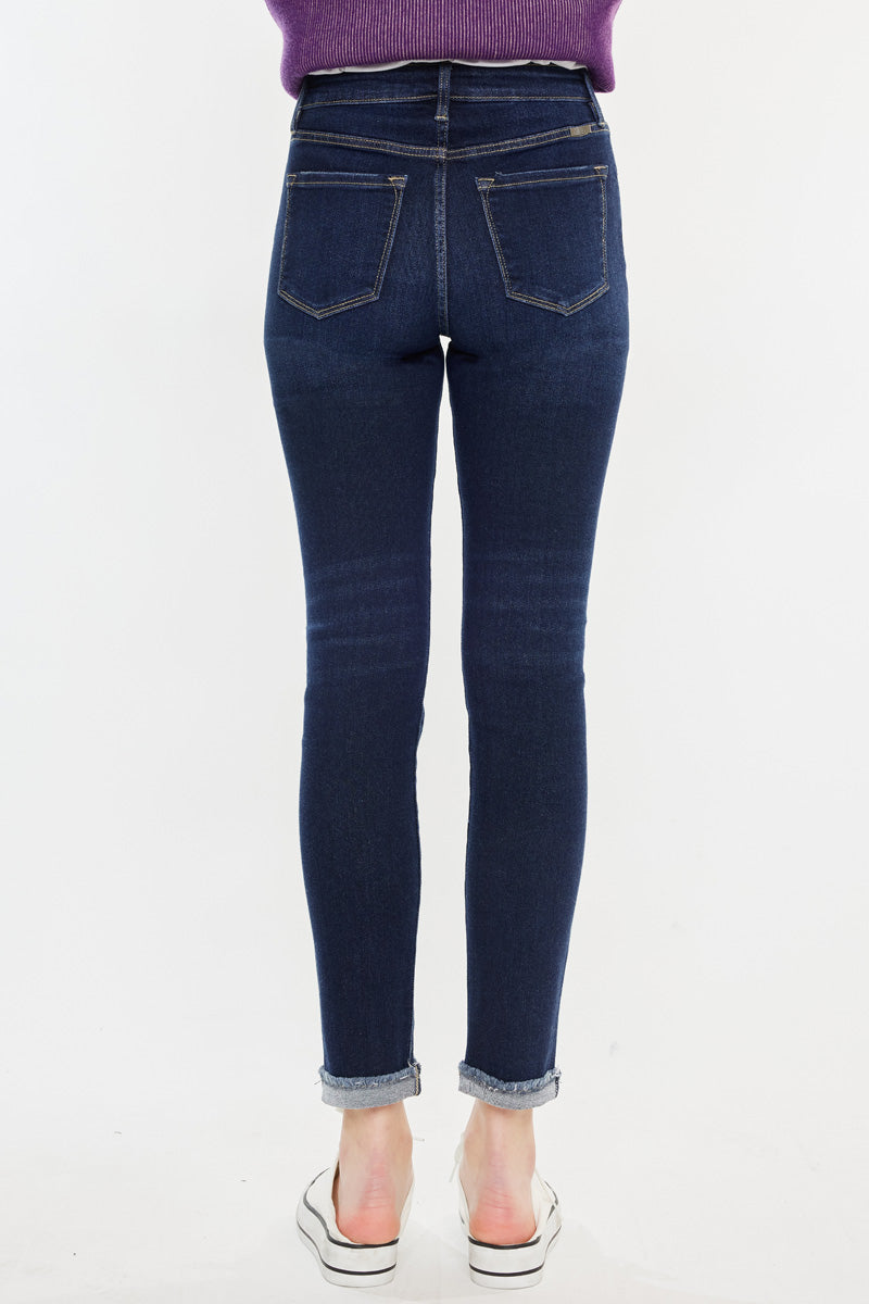 Janice Essentials High Rise Cigarette Leg Jeans - Official Kancan USA