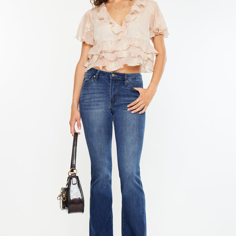 Constance Essentials High Rise Bootcut Jeans - Official Kancan USA