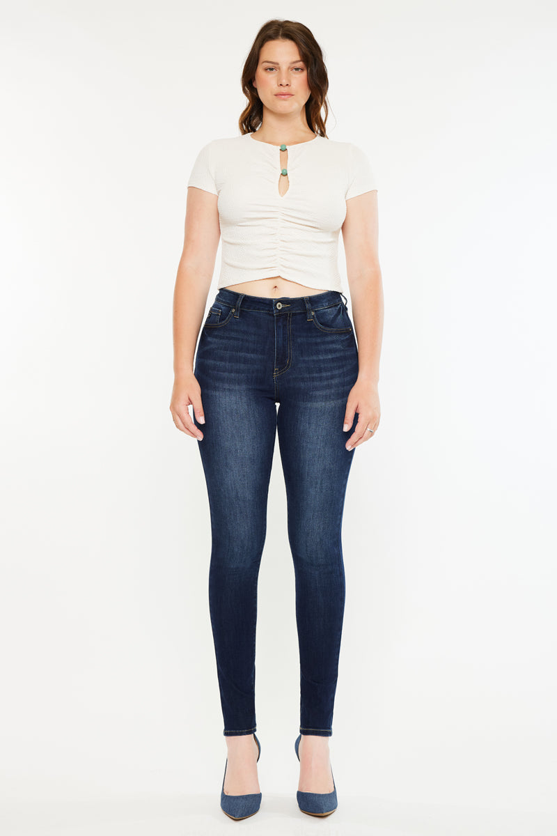 Effie Essentials High Rise Skinny Jeans - Curvy - Official Kancan USA
