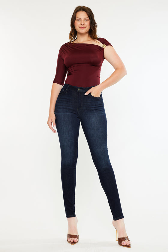 Effie Essentials High Rise Skinny Jeans - Curvy