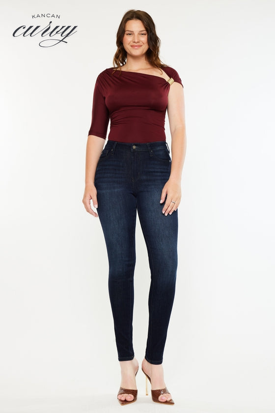 Effie Essentials High Rise Skinny Jeans - Curvy