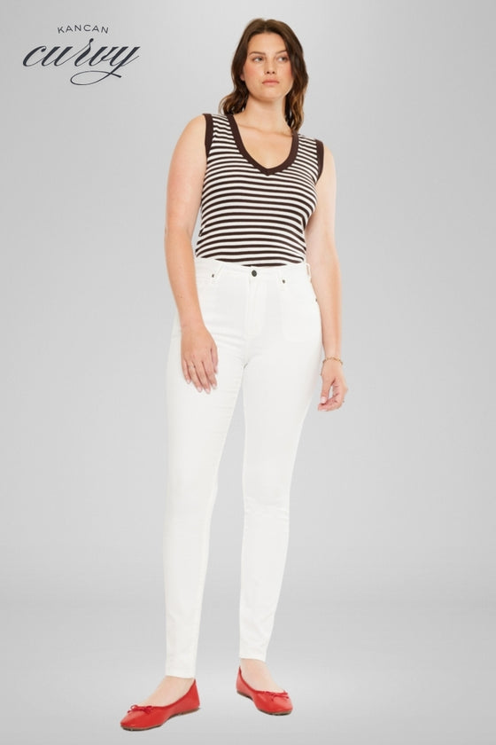 Effie Essentials High Rise Skinny Jeans - Curvy