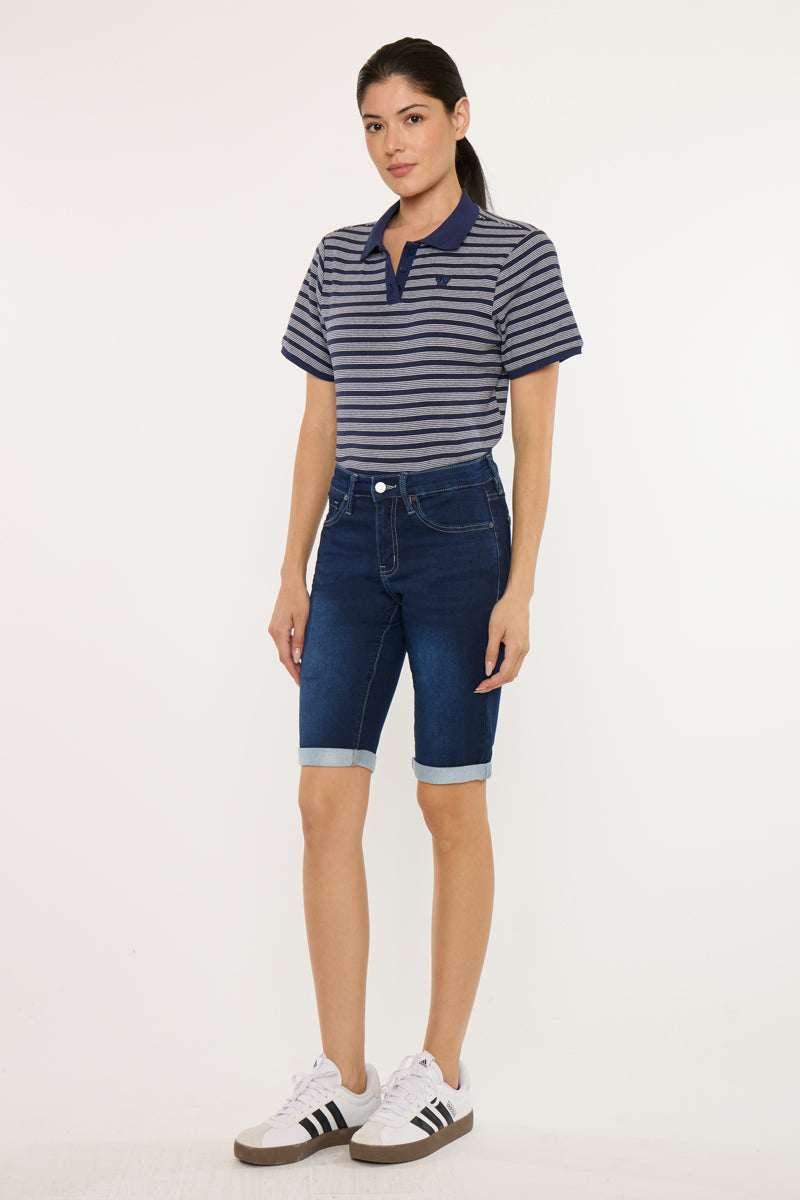 Blanco Essentials Mid Rise Bermuda Shorts - Official Kancan USA