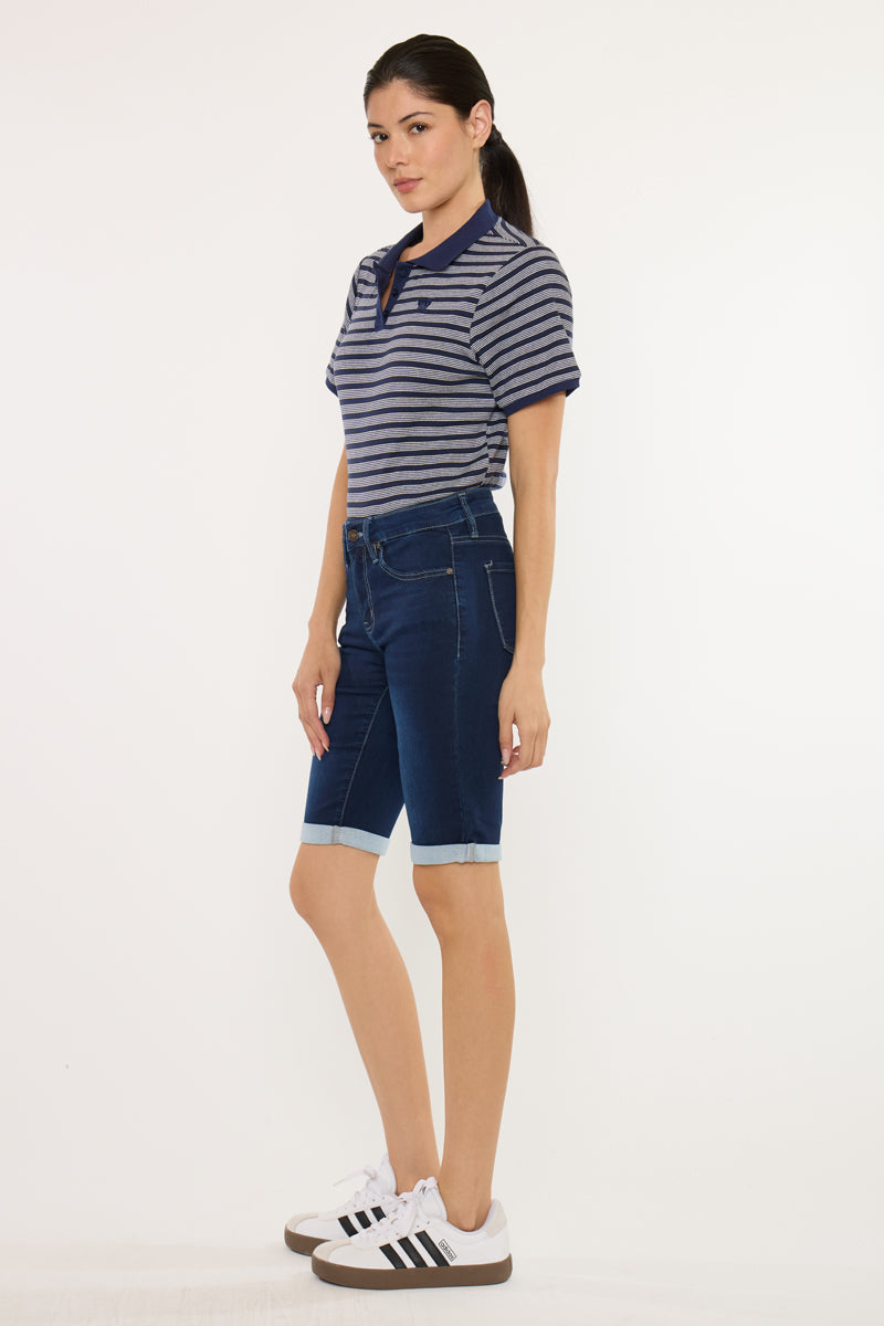 Blanco Essentials Mid Rise Bermuda Shorts - Official Kancan USA