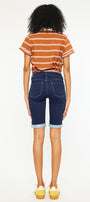 Blanco Mid Rise Bermuda Shorts - Official Kancan USA