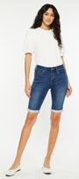 Blanco Mid Rise Bermuda Shorts - Official Kancan USA