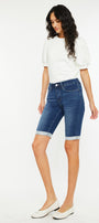 Blanco Mid Rise Bermuda Shorts - Official Kancan USA