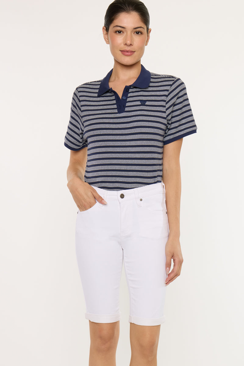 Berry Essentials Mid Rise Bermuda Shorts - Official Kancan USA