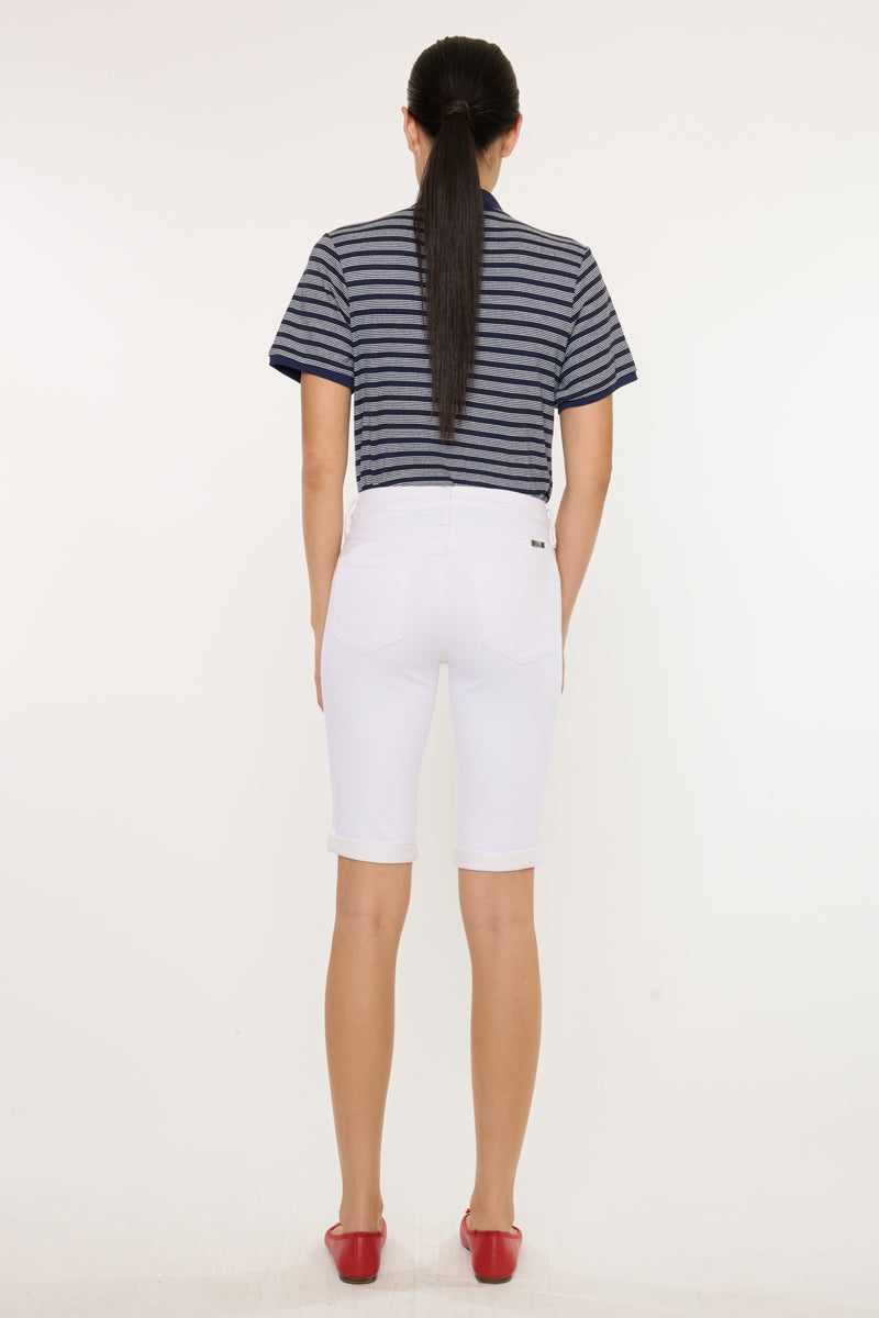 Berry Essentials Mid Rise Bermuda Shorts - Official Kancan USA