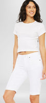 Berry Mid Rise Bermuda Shorts - Official Kancan USA