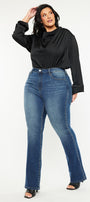 Tiffany High Rise Skinny Bootcut Jeans (Plus Size) - Official Kancan USA