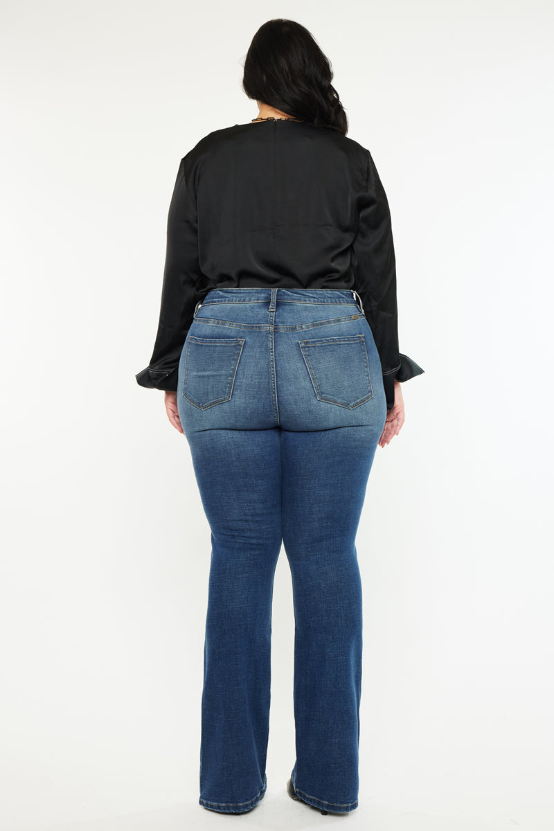 Tiffany High Rise Skinny Bootcut Jeans (Plus Size) - Official Kancan USA