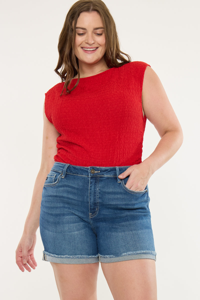 Sunny High Rise Shorts (Plus Size)