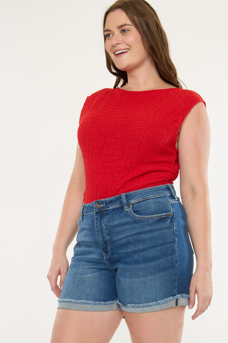 Sunny High Rise Shorts (Plus Size)