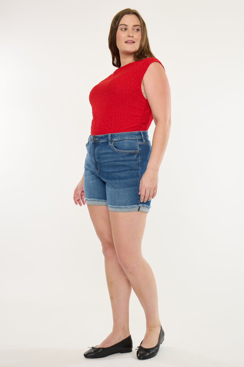 Sunny High Rise Shorts (Plus Size)