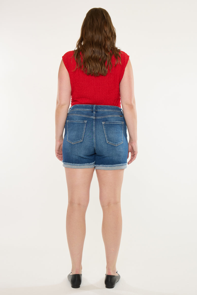 Sunny High Rise Shorts (Plus Size)