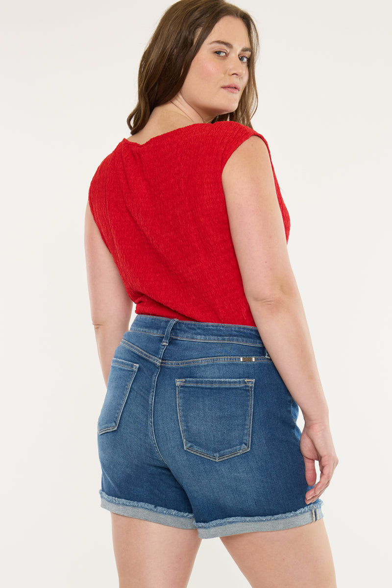 Sunny High Rise Shorts (Plus Size)