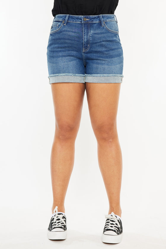 Sunny High Rise Shorts (Plus Size) - Official Kancan USA