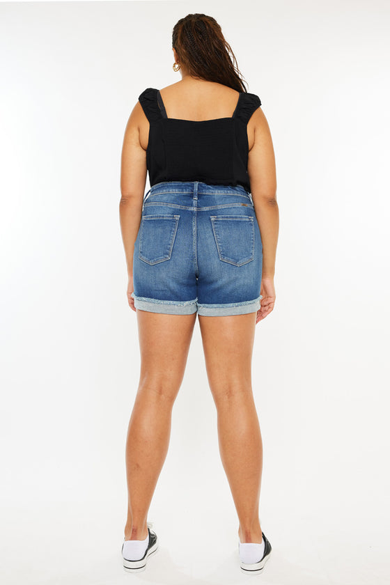 Sunny High Rise Shorts (Plus Size) - Official Kancan USA