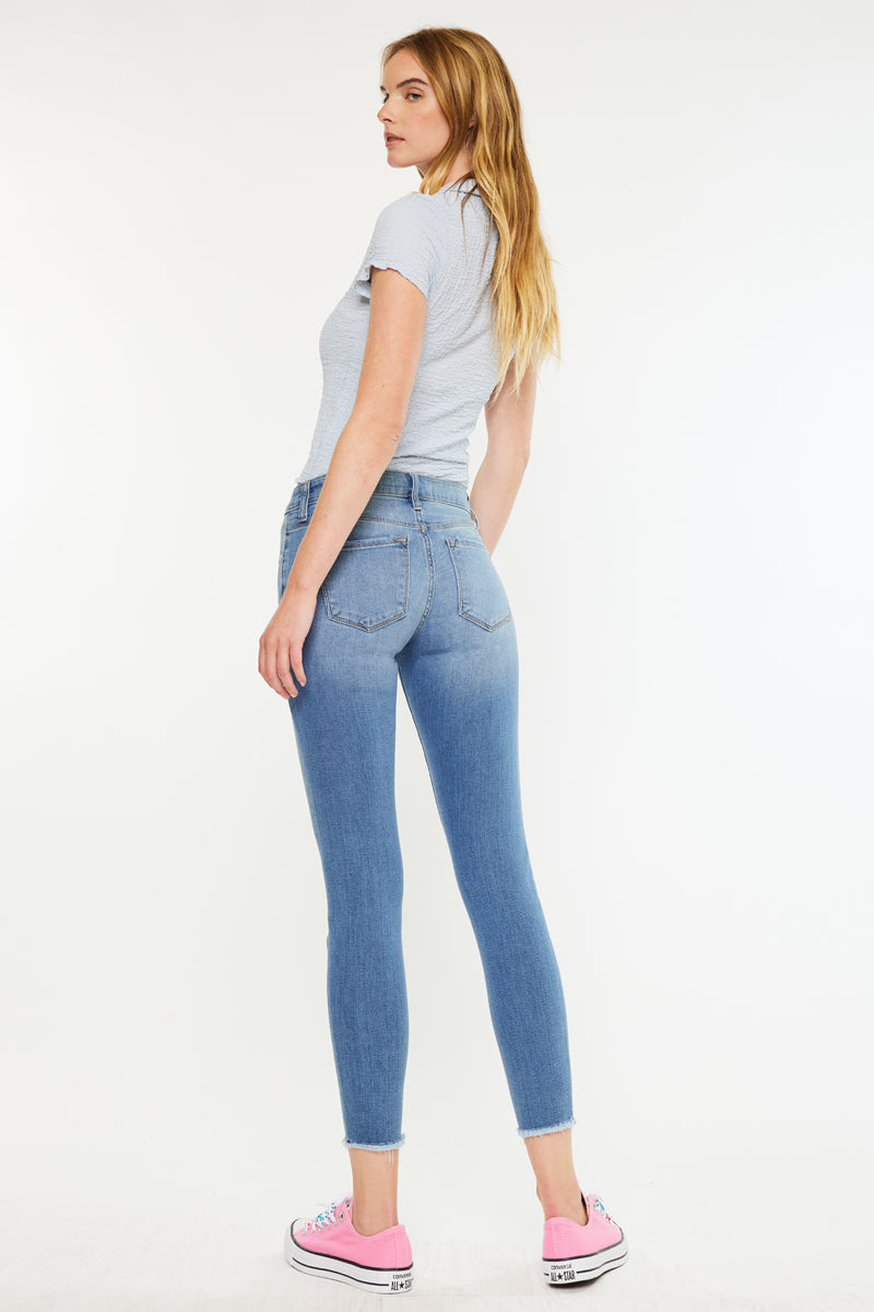Willowbrook Essentials Mid Rise Ankle Skinny Jeans - Official Kancan USA