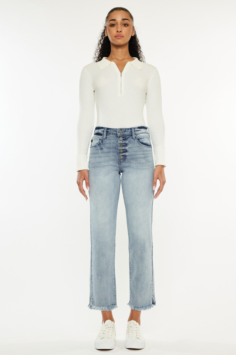 Morgana Essentials High Rise Straight Fit Leg Jeans