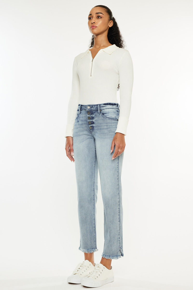 Morgana Essentials High Rise Straight Fit Leg Jeans