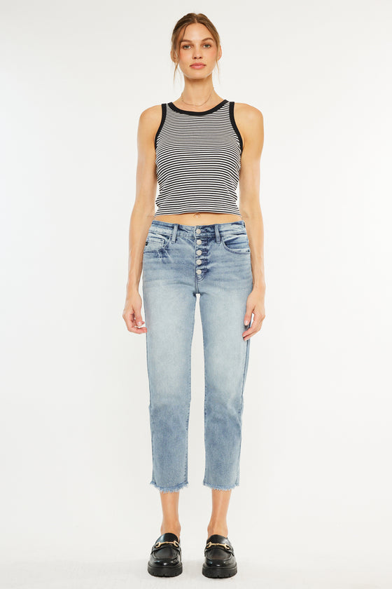 Morgana Essentials High Rise Straight Fit Leg Jeans