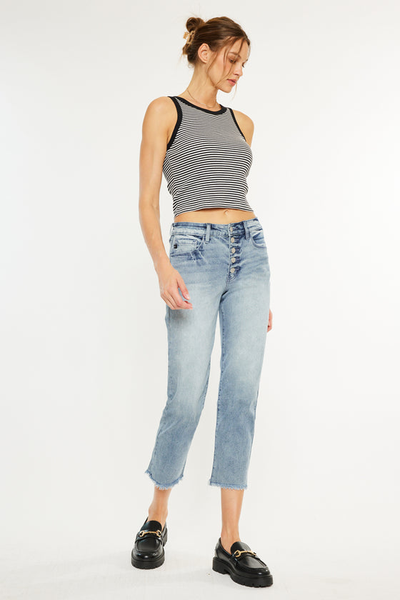 Morgana Essentials High Rise Straight Fit Leg Jeans