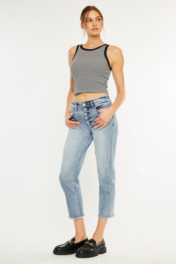 Morgana Essentials High Rise Straight Fit Leg Jeans