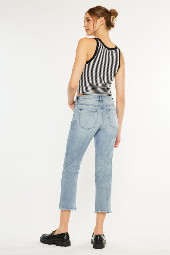 Morgana Essentials High Rise Straight Fit Leg Jeans