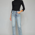 Morgana  High Rise Straight Fit Jeans - Official Kancan USA