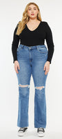 Sunflower High Rise Bootcut Jeans ( Plus Size) - Official Kancan USA