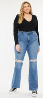 Sunflower High Rise Bootcut Jeans ( Plus Size) - Official Kancan USA