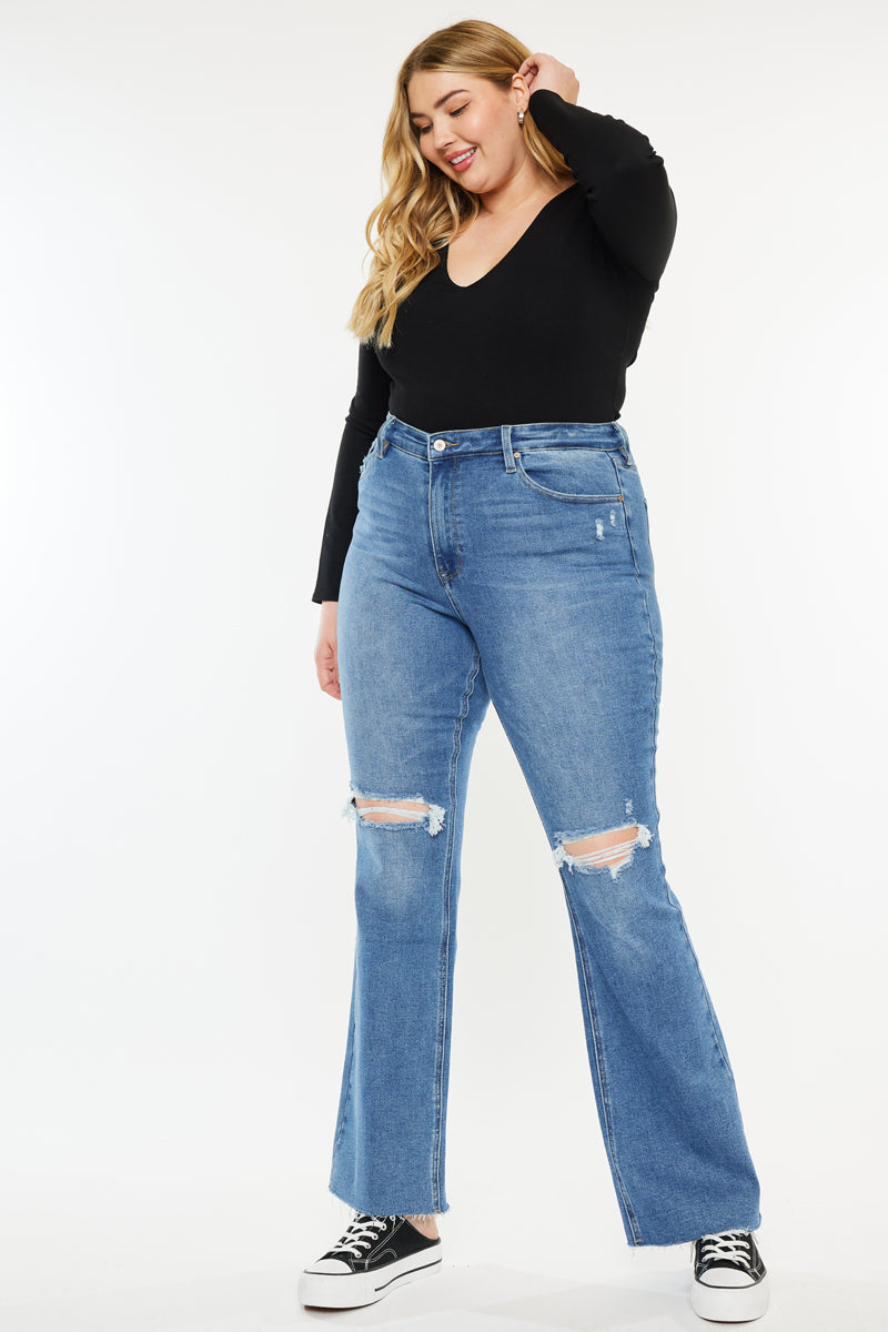 Sunflower Essentials High Rise Bootcut Jeans ( Plus Size) – Kancan USA