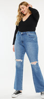 Sunflower High Rise Bootcut Jeans ( Plus Size) - Official Kancan USA