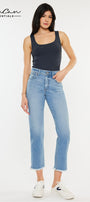 Nancy Essentials High Rise Slim Straight Leg Jeans - Official Kancan USA