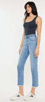 Nancy High Rise Slim Straight Leg Jeans - Official Kancan USA