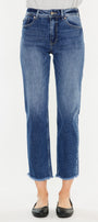 Nancy High Rise Slim Straight Leg Jeans - Official Kancan USA