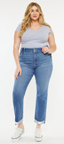 Esme Essentials High Rise Slim Straight Leg Jeans (Plus Size) - Official Kancan USA