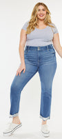 Esme Essentials High Rise Slim Straight Leg Jeans (Plus Size) - Official Kancan USA
