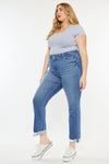 Esme Essentials High Rise Slim Straight Leg Jeans (Plus Size)