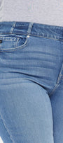 Esme Essentials High Rise Slim Straight Leg Jeans (Plus Size) - Official Kancan USA