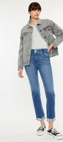 Esme High Rise Slim Straight Leg Jeans - Official Kancan USA