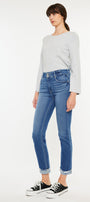 Esme High Rise Slim Straight Leg Jeans - Official Kancan USA