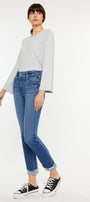 Esme High Rise Slim Straight Leg Jeans - Official Kancan USA
