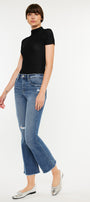 Honey High Rise Cropped Bootcut Jeans - Official Kancan USA