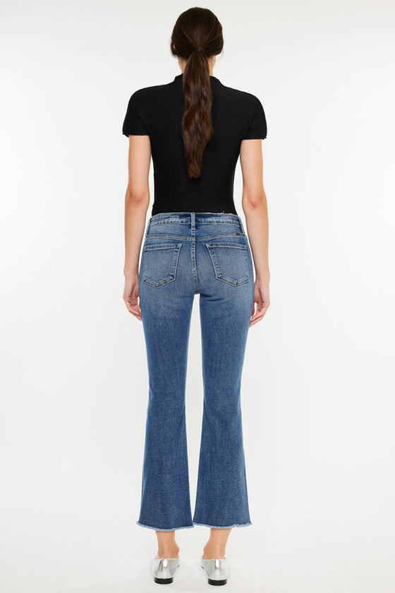 Honey High Rise Cropped Bootcut Jeans - Official Kancan USA