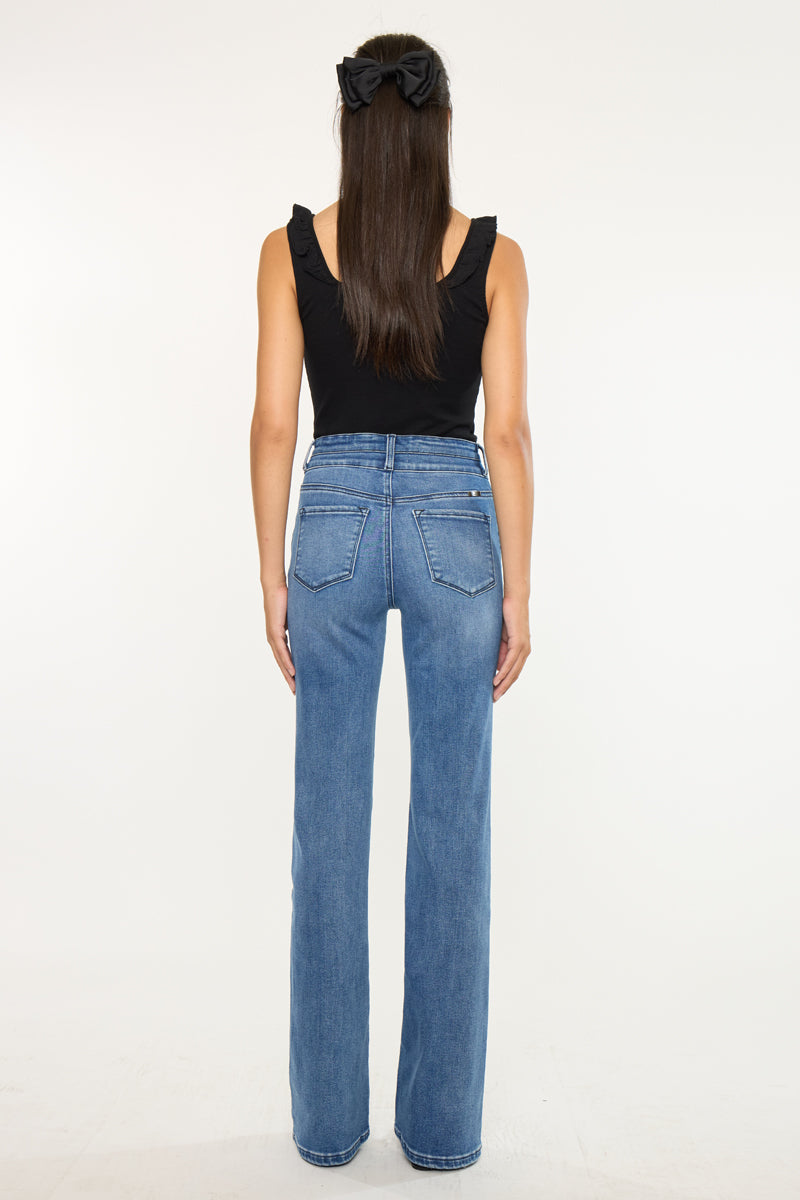 Onyx Essentials Ultra High Rise Wide Flare Jeans
